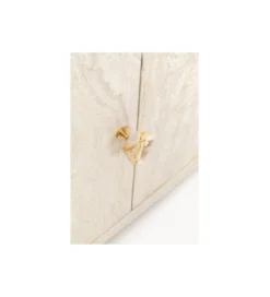 Komoda TRAVERTINO 140 x 77 cm naturalny beżowy