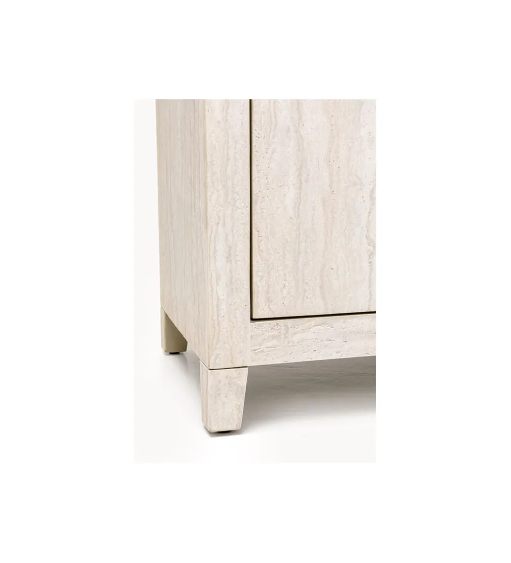 Komoda TRAVERTINO 140 x 77 cm naturalny beżowy