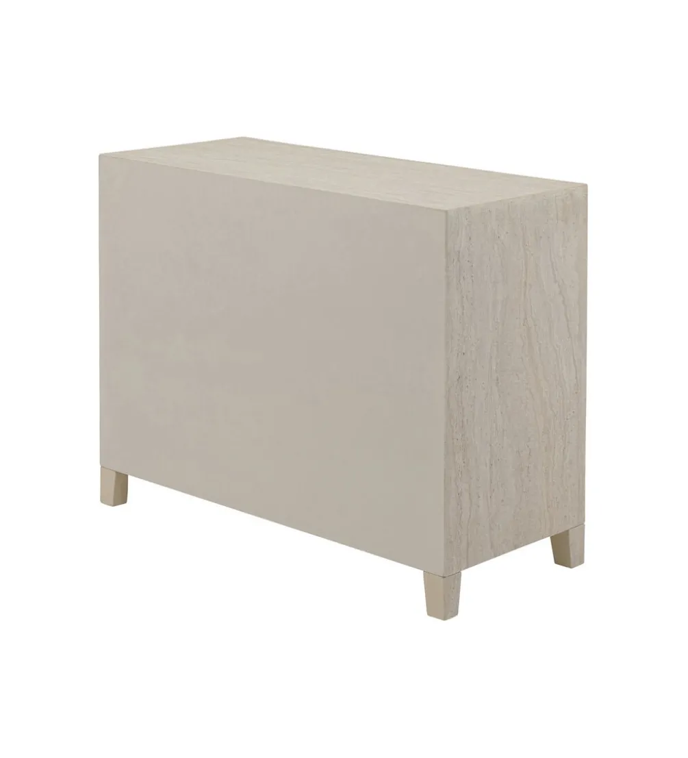 Komoda TRAVERTINO 91 x 74 cm naturalna beżowa