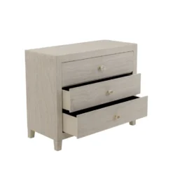 Komoda TRAVERTINO 91 x 74 cm naturalna beżowa