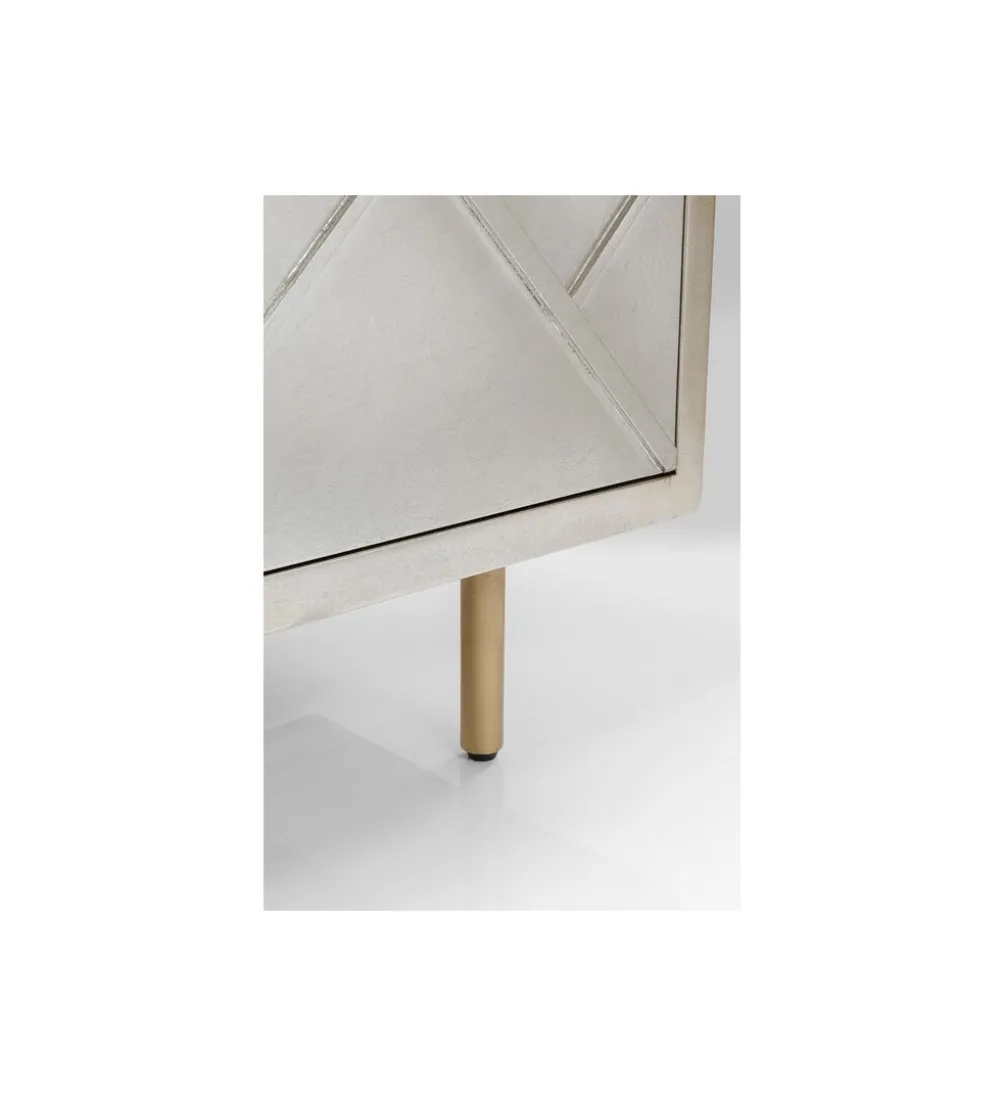 Komoda TRIANGLE 180 cm srebrna