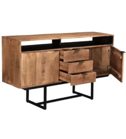 Komoda VALDEREZ 150 cm drewno mango