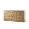 Komoda VALENCIA 94 cm Antracytowo Naturalna