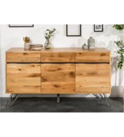 Komoda VIVENTE Living Edge 160 cm drewno dąb dziki