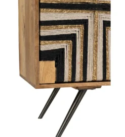 Komoda WEAVED 92 cm naturalna