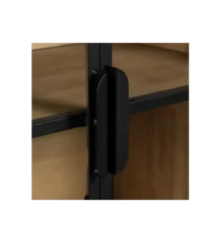 Komoda Witryna NEGRO 150 cm czarna