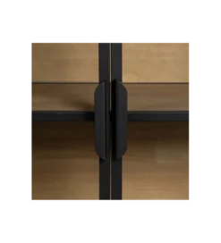 Komoda Witryna NEGRO 150 cm czarna