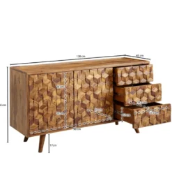 Komoda WOHNLING 80 cm biała