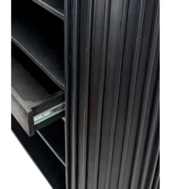 Komoda WOHNLING 122 cm drewno akacja czarna