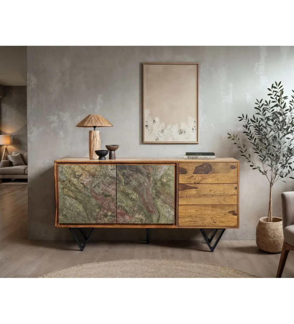 Komoda WOHNLING 150 cm drewno sheesham