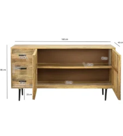 Komoda WOHNLING 138 cm drewno sheesham