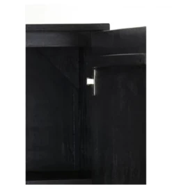 Komoda wysoka ABAGE 180 cm czarna