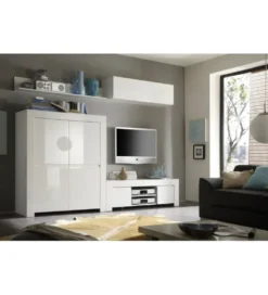 Komoda wysoka AMALFI 119 cm biała
