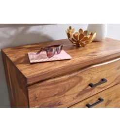 Komoda wysoka ARRIBA 80 cm drewno sheesham