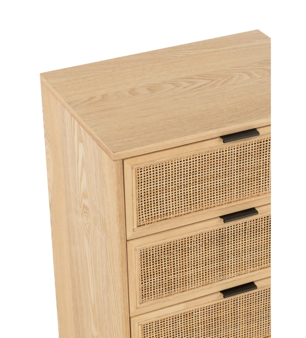 Komoda wysoka BASONOT 100 cm naturalna
