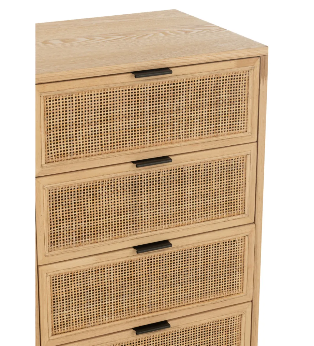 Komoda wysoka BASONOT 100 cm naturalna