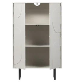 Komoda wysoka CADIZ 135 cm drewno sosny mist