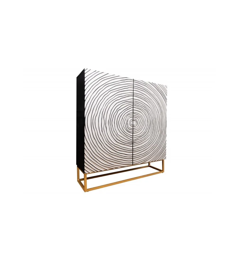 Komoda wysoka CORONA 100 cm drewno mango