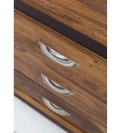 Komoda wysoka 3D ORBIT 120 cm drewno mango brązowa