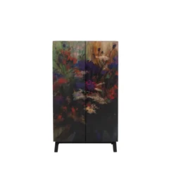 Komoda wysoka Fleur 140 cm wielokolorowa