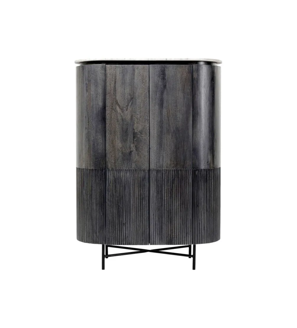 Komoda wysoka GLENN 100 cm antracytowa