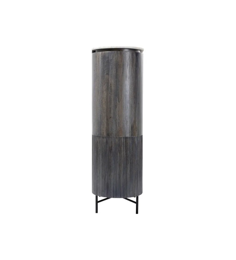 Komoda wysoka GLENN 100 cm antracytowa