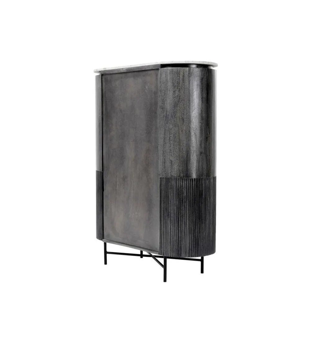 Komoda wysoka GLENN 100 cm antracytowa