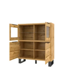Komoda wysoka Halle 120 cm w optyce dąb wotan