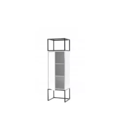 Komoda wysoka LILLE 50 cm biała