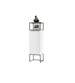 Komoda wysoka LILLE 50 cm biała