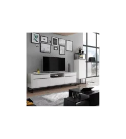 Komoda wysoka LILLE 50 cm biała