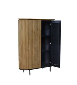 Komoda wysoka LUSAN 115 cm drewno teak