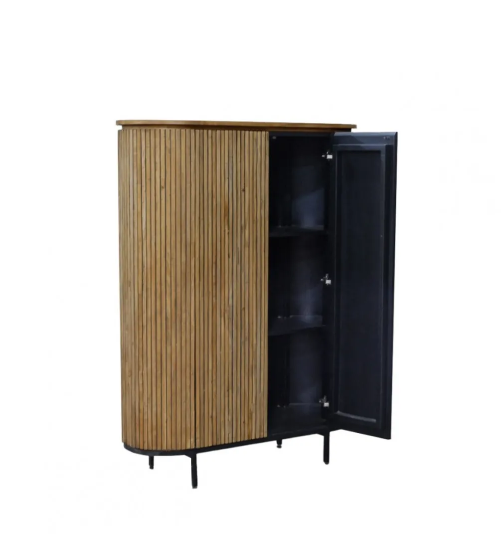 Komoda wysoka LUSAN 115 cm drewno teak