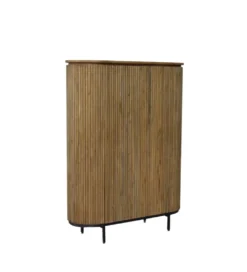 Komoda wysoka LUSAN 115 cm drewno teak