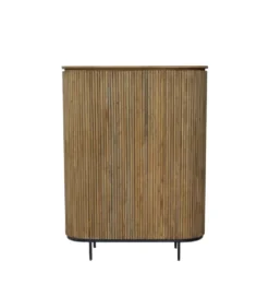 Komoda wysoka LUSAN 115 cm drewno teak