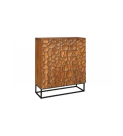 Komoda wysoka MASKAT 100 cm drewno mango brąz