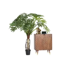 Komoda wysoka MUSKAT 75 cm drewno mango