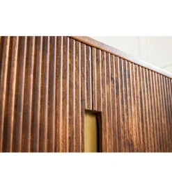 Komoda wysoka NAGOJA 80 cm drewno mango brąz