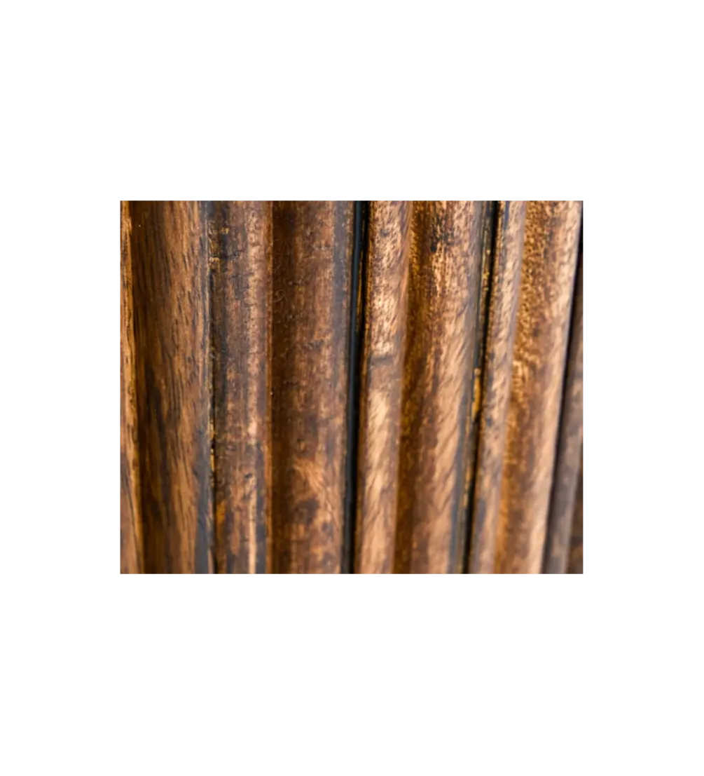 Komoda wysoka NAGOJA 80 cm drewno mango brąz