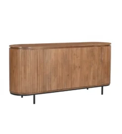 Komoda wysoka NOORK 115 cm w kolorze orzechowym