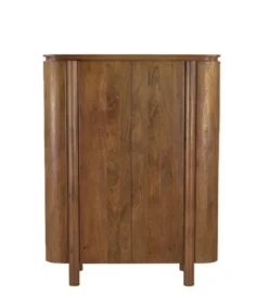 Komoda wysoka SALANO 150 cm drewno mango naturalna
