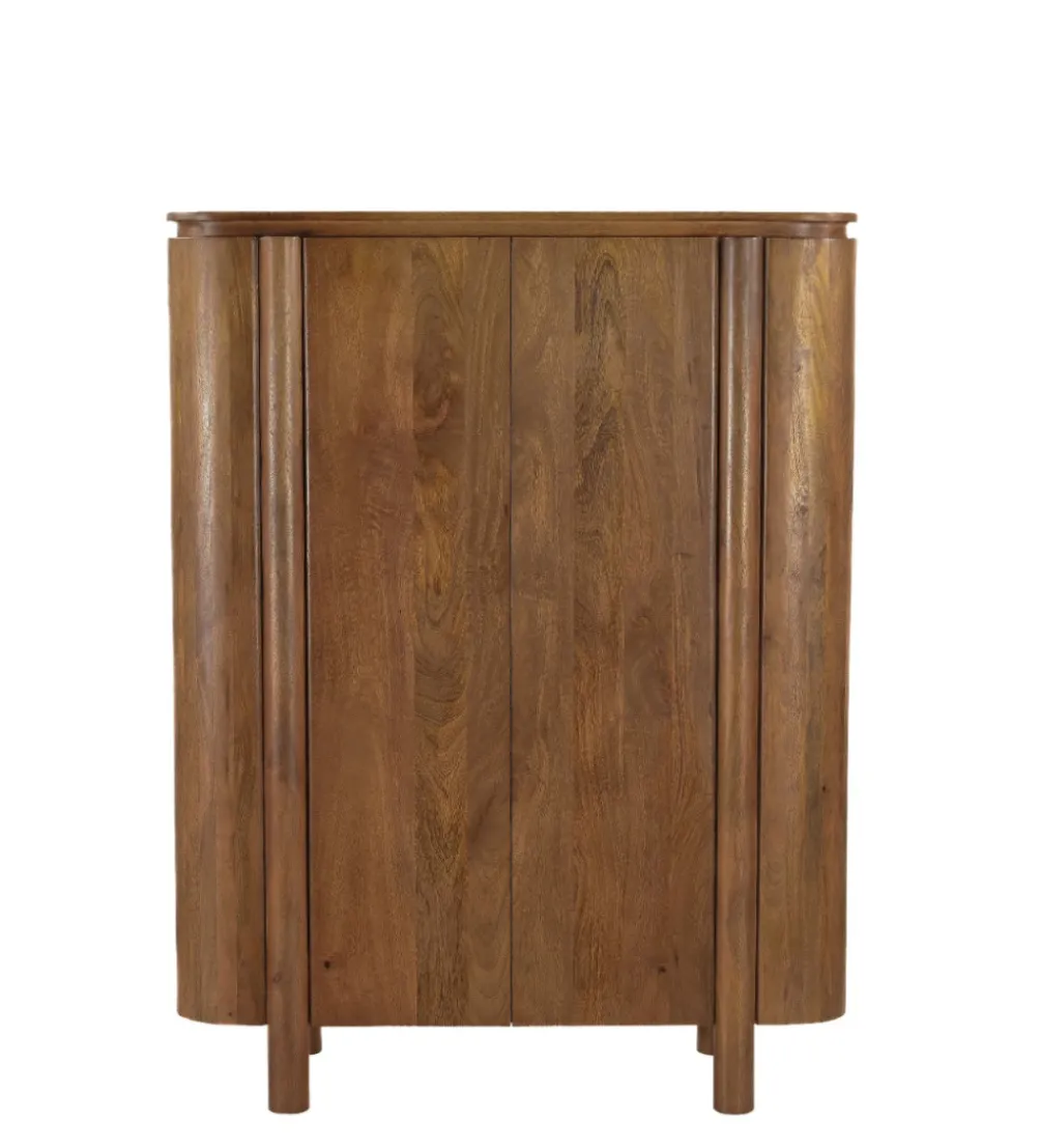 Komoda wysoka SALANO 150 cm drewno mango naturalna