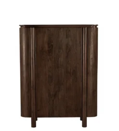 Komoda wysoka SALANO 150 cm drewno mango brązowa