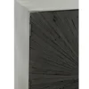 Komoda wysoka Shanil 90 cm drewno czarna