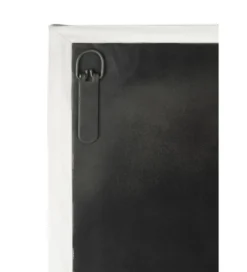 Komoda wysoka Shanil 90 cm drewno czarna