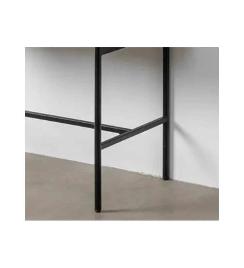 Komoda wysoka SINTRA 152 cm drewno kauczuk naturalna