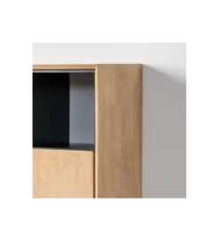 Komoda wysoka SINTRA 152 cm drewno kauczuk naturalna