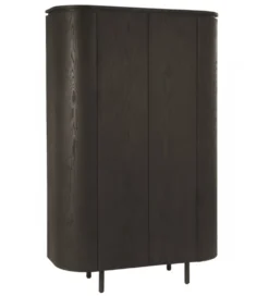 Komoda wysoka TOBAGO 180 cm czarna