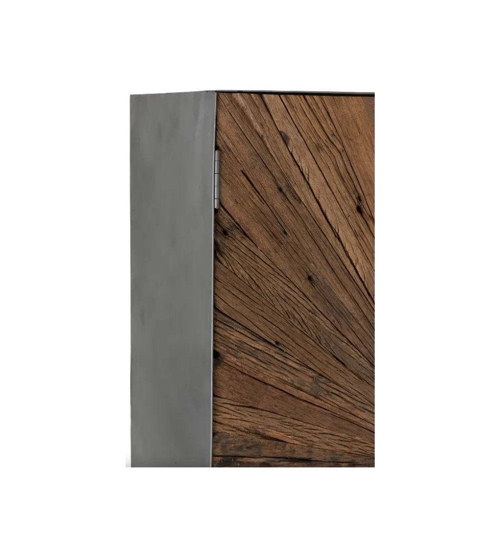Komoda wysoka ZYGZAK 60 cm naturalna