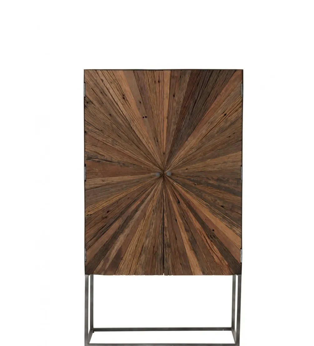Komoda wysoka ZYGZAK 60 cm naturalna